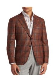 Isaia Rust Marechiaro Plaid Sportcoat at Mitchells