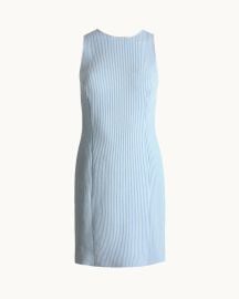 Isla Dress in Pale Blue Seersucker High Sport at High Sport