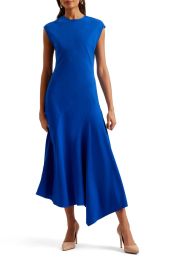 Isparta Cap Sleeve Asymmetric Midi Dress at Nordstrom