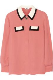 Issa   Ruth silk-georgette blouse at Net A Porter