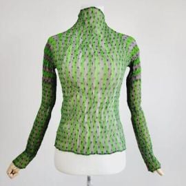 Issey Miyake Fett Wave Stripe Dot Cut-and-Sew Green eBay at eBay