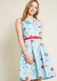 It\'s an Inspired Taste Cotton Shirt Dress in Veggies at ModCloth