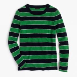 Italian Cashmere Striped Long-Sleeve T-Shirt at J. Crew