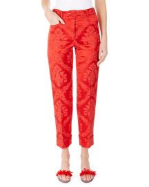 Italian Jacquard Straight-Leg Pants at Bergdorf Goodman