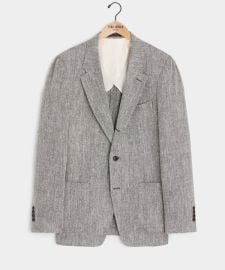 Italian Linen-Silk Madison Jacket in Grey - Todd Snyder at Todd Snyder