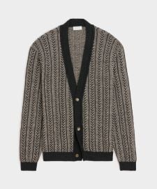 Italian Silk-Hemp Cardigan in Black - Todd Snyder at Todd Snyder
