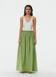 Italian Sporty Nylon Pull On Cocoon Skirt at Tibi