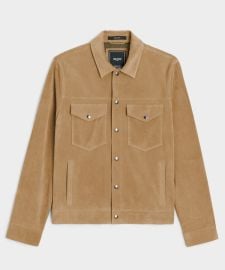 Italian Suede Snap Dylan Jacket in Cappuccino - Todd Snyder at Todd Snyder