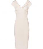 Ivory cowl neck dress by Reiss at Reiss