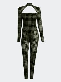 Ivy Park Open Back Houndstooth Catsuit at Adidas