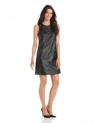 Ivy and Blue leather shift dress at Amazon