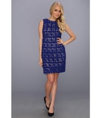 Ivy andamp Blu Maggy Boutique Ribbon Lace Shift Dress Wave at Zappos