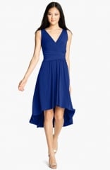 Ivy andamp Blu Pleated Front V-Neck Dress at Nordstrom