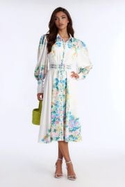 Izzy Floral Midi Dress - White/combo | Fashion Nova at Fashion Nova