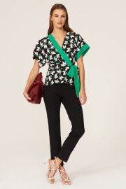 Izzy Wrap Top by Diane von Furstenberg for 50 Rent the Runway at Rent the Runway