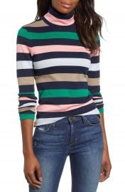 J  Crew Perfect Fit Stripe Turtleneck  Regular  amp  Plus Size    Nordstrom at Nordstrom