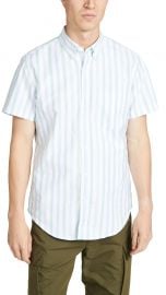 J. Crew Striped Pima Stretch Oxford Stripe Shirt at East Dane