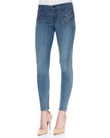 J Brand Jeans Cass Beatnik Moto Zip Skinny Jeans at Neiman Marcus