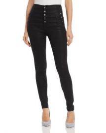 J Brand Natasha Button-Fly Coated Skinny Jeans in Fearful Women - Bloomingdale s at Bloomingdales