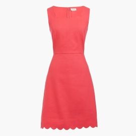 J Crew Basketweave scallop edge dress at J. Crew