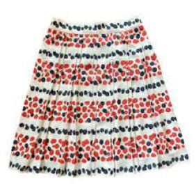 J Crew Berry Print Skirt at J. Crew