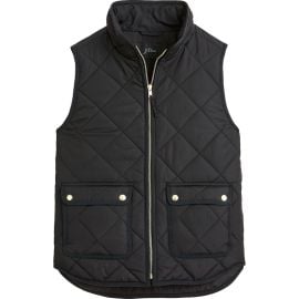 J Crew Black Excursion Quilted Vest at J Crew