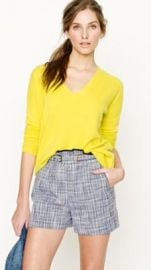 J Crew Blue White Basket Weave Tweed Shorts Cotton Rayon Sz 6 Euc eBay at eBay