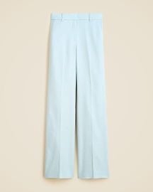 J Crew Carolina Flare Pant in stretch linen blend in Edgewater at J. Crew