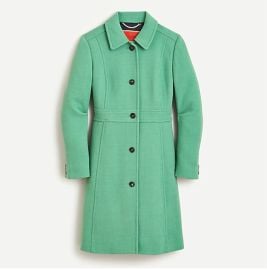 J Crew Classic Lady Day Coat in Italian Double Cloth Wool with Thinsulate at J. Crew