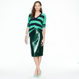 J Crew Collection pencil skirt in tile sequin at J. Crew