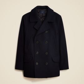 J Crew Dock Peacoat in wool blend with PrimaLoft at J. Crew