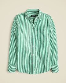 J Crew Gar on Shirt In Striped Cotton Poplin at J. Crew