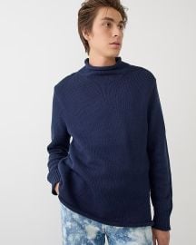 J Crew Heritage cotton shaker stitch crewneck sweater at J Crew