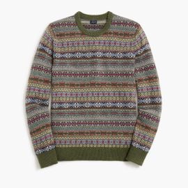 J Crew Lambswool blend Fair Isle sweater at J. Crew