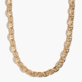 J Crew Mariner Chain One layer Gold Necklace at J. Crew