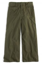 J Crew Point Sur Washed Wide Leg Crop Pants at Nordstrom