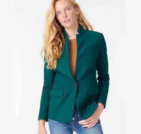 J Crew Regent Blazer in Spruce Green at J. Crew