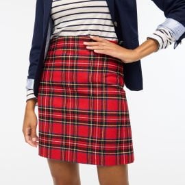 J Crew Tartan A line skirt at J. Crew