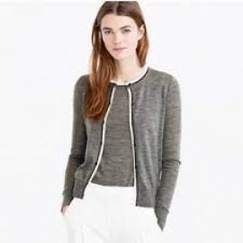 J Crew Tipped Jackie Cardigan at J. Crew