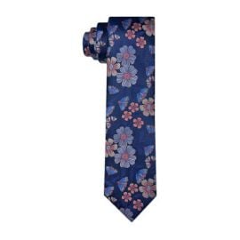 J Ferrar Floral Tie Color Navy - JCPenney at JCPenney