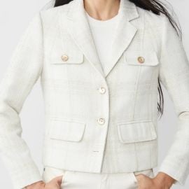 J McLaughlin Jackets amp Coats J Mclaughlin Cream Tweed Blazer Poshmark at Poshmark