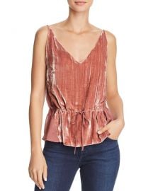 J brand Lucy Velvet-Front Camisole Top at Bloomingdales