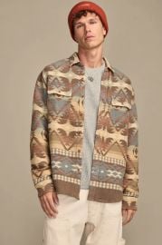 JACQUARD FLANNEL SHIRT at Lucky Brand