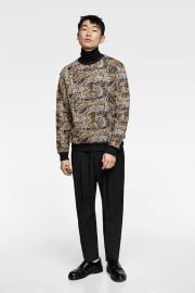 JACQUARD TIGER SWEATSHIRT at Zara