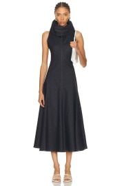 JACQUEMUS La Robe Triangle Denimes Dress in Dark Navy FWRD at FWRD