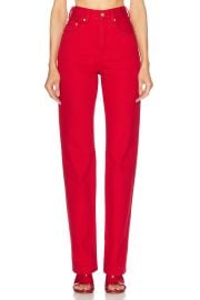 JACQUEMUS Le De-Nimes Droit Jeans in Red FWRD at FWRD
