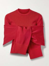 JACQUEMUS Rica tie-detailed knitted top NET-A-PORTER at Net a Porter