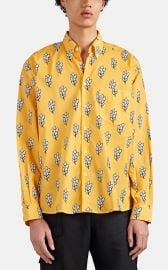 JACQUEMUS SHEAF-PRINT COTTON VOILE SHIRT at Barneys