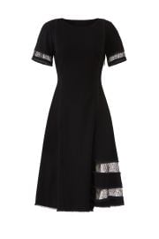 JASON WU COLLECTION BLACK LACE PANEL DRESS at Rent The Runway