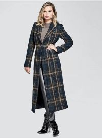 JAYLA BRUSHED PLAID COAt at Guess